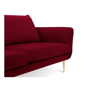 Červená pohovka so zamatovým poťahom Cosmopolitan Design Florence,160 cm - Image 2
