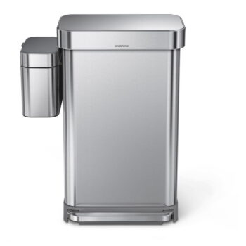 Sivá nádoba na kompostovateľný odpad 4 l - simplehuman - Image 4