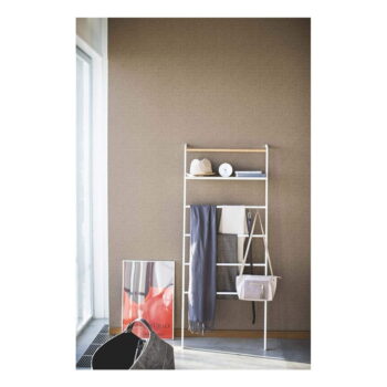 Biely vešiak s poličkou YAMAZAKI Tower Ladder - Image 3