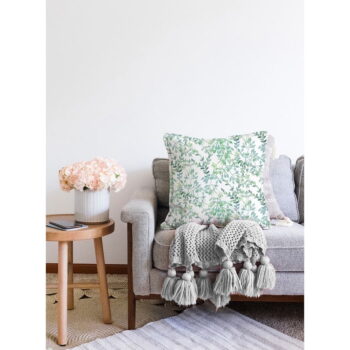 Béžovo-zelená obliečka na vankúš s prímesou bavlny Minimalist Cushion Covers Twiggy, 55 x 55 cm - Image 3