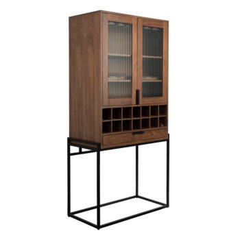Vinotéka v dekore orecha v prírodnej farbe počet fliaš 20, 88,5x180,5 cm Trabis – Zuiver – Obrázok 3