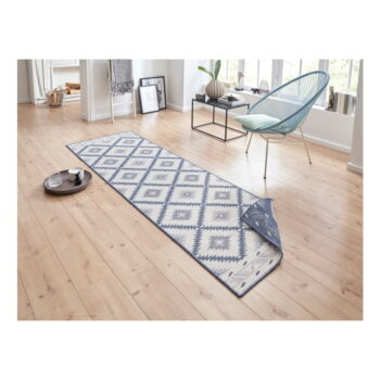 Modro-krémový vonkajší koberec NORTHRUGS Malibu, 350 x 80 cm - Image 7