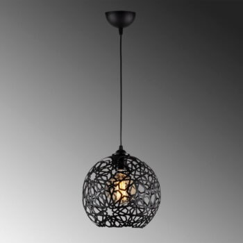 Čierne závesné svietidlo ø 25 cm Fellini – Opviq lights – Obrázok 3