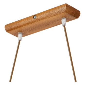 Hnedé závesné svietidlo s textilným tienidlom ø 35 cm Aida – LAMKUR - Image 7