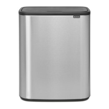 Dotykový oceľový odpadkový kôš na triedený odpad v matne striebornej farbe 60 l Bo Touch Bin – Brabantia - Image 4