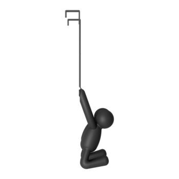 Čierny plastový vešiak na dvere 22 cm Buddy - Umbra - Image 3