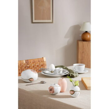 Súprava 3 miniatúrnych porcelánových váz Kähler Design Hammershøi Poppy - Image 3