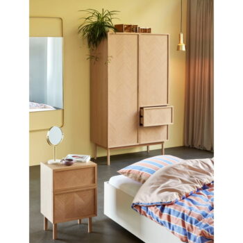 Šatníková skriňa z dubového dreva 100x180 cm Herringbone - Hübsch - Image 2