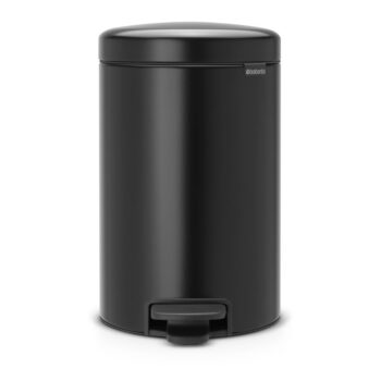 Matne čierny nášľapný oceľový odpadkový kôš 12 l NewIcon – Brabantia - Image 5