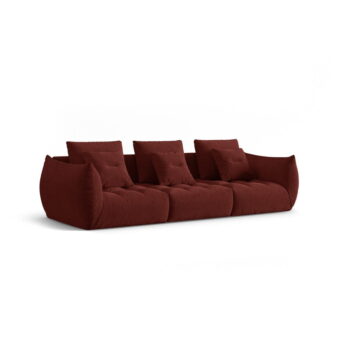 Červená pohovka 332 cm Bloom – Micadoni Home - Image 3