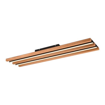 LED stmievateľné stropné svietidlo v čierno-prírodnej farbe 6x80 cm Fontana – Trio - Image 2