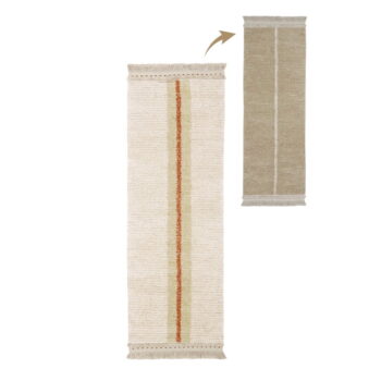 Béžový bavlnený behúň 80x230 cm Duetto Sage – Lorena Canals - Image 7