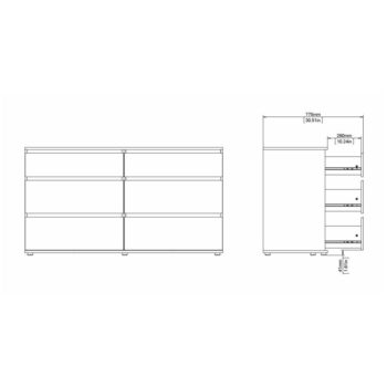 Nízka komoda v dekore duba v prírodnej farbe 153x84 cm Nova – Tvilum – Obrázok 2