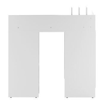 Pracovný stôl s bielou doskou 94x94 cm Wall – TemaHome - Image 4