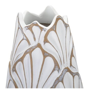 Biela vysoká váza z polyresínu 55 cm Panama – Mauro Ferretti – Obrázok 3