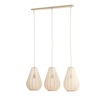 Béžové závesné svietidlo so skleneným tienidlom Itela – Light & Living - Image 3
