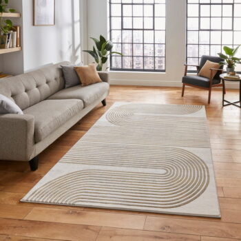 Šedý/v zlatej farbe koberec 170x120 cm Apollo - Think Rugs - Image 4