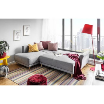 Svetlosivá rozkladacia rohová pohovka Miuform Lovely Annie, ľavý roh – Obrázok 7