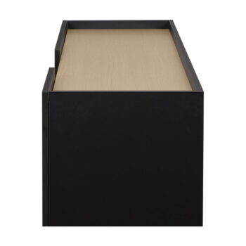 Čierna komoda s 3 policami a 3 dvierkami TemaHome Nina, 180 x 83 cm - Image 8