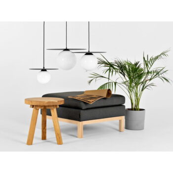 Čierne závesné svietidlo so skleneným tienidlom ø 30 cm Skiva Ball – CustomForm - Image 7