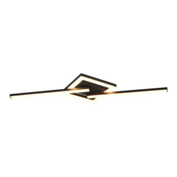 Čierne LED stropné svietidlo 16x54 cm Viale – Trio - Image 3