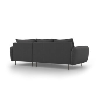 Tmavosivá rohová pohovka Cosmopolitan Design Vienna, pravý roh - Image 3