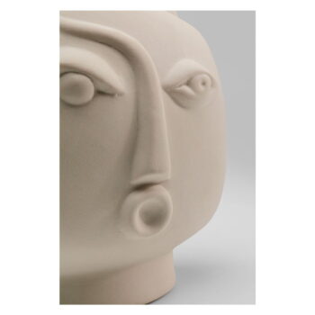 Béžová keramická ručne maľovaná váza Spherical Face – Kare Design - Image 10