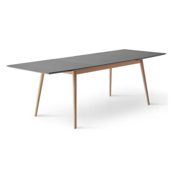 Rozkladací jedálenský stôl v antracitovo-prírodnej farbe 90x165 cm Meza – Hammel Furniture - Image 2