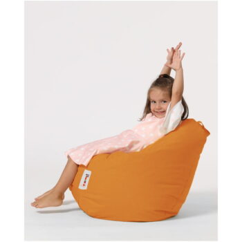 Oranžový detský sedací vak Premium – Floriane Garden - Image 3