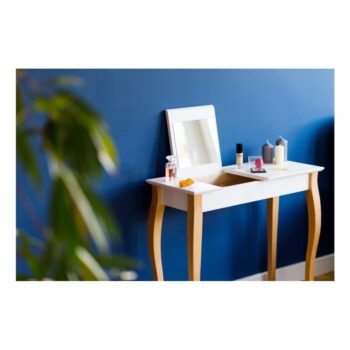Svetlosivý toaletný stolík so zrkadlom Ragaba Dressing Table, dĺžka 85 cm - Image 3