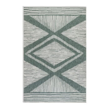 Krémovo-zelený vonkajší koberec 80x150 cm Gemini – Elle Decoration - Image 3
