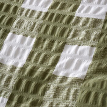 Zelené flanelové obliečky na dvojlôžko 200x200 cm Gingham Check – Catherine Lansfield – Obrázok 5