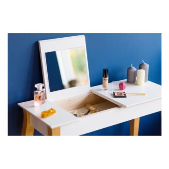 Svetlosivý toaletný stolík so zrkadlom Ragaba Dressing Table, dĺžka 85 cm - Image 6