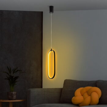 Čierne LED závesné svietidlo Can – Opviq lights – Obrázok 4