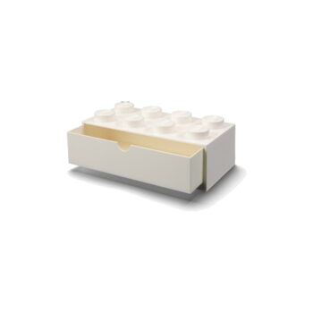 Biely stolový box so zásuvkou LEGO® Brick, 31,6 x 11,3 cm - Image 2