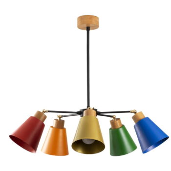 Závesné svietidlo s kovovým tienidlom ø 58 cm Manavgat – Opviq lights - Image 3