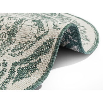 Zeleno-krémový vonkajší koberec NORTHRUGS Siruma, ø 140 cm - Image 3