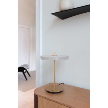 Svetlosivá LED stolová lampa so stmievačom s kovovým tienidlom (výška  41,5 cm) Asteria Table – UMAGE – Obrázok 2