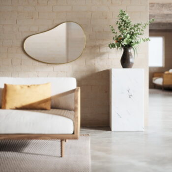 Nástenné zrkadlo 61x92 cm Hubba Pebble – Umbra - Image 2