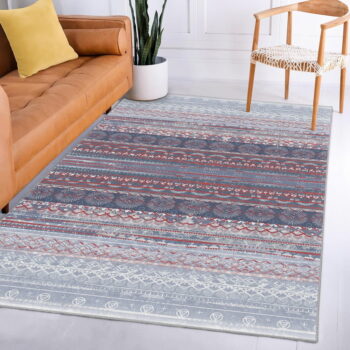 Fialovo-sivý prateľný koberec 80x150 cm Vintage Stripe – Mila Home - Image 11
