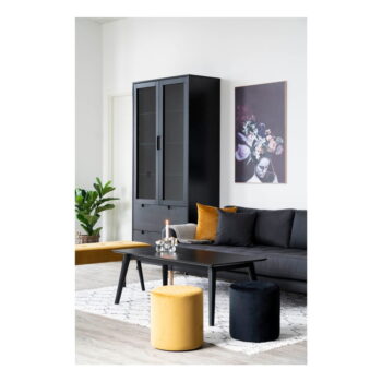 Čierny puf House Nordic Ejby, ø 34 cm - Image 4