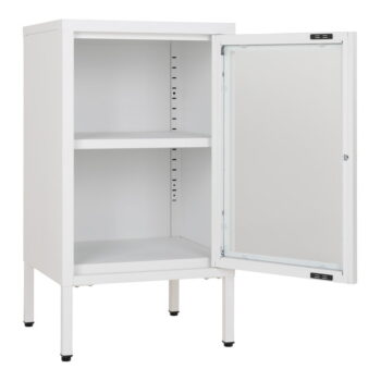 Biela kovová vitrína 38x70 cm Dalby – House Nordic - Image 3