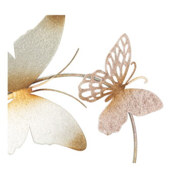 Kovová nástenná dekorácia 132x95.5 cm Butterflies - Mauro Ferretti - Image 4