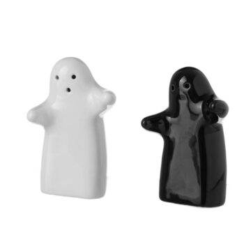 Set koreničky a soľničky z keramiky Unimasa Ghosts - Image 2