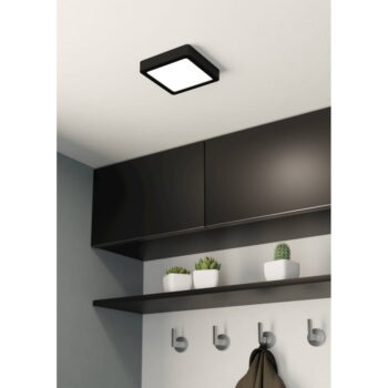 Čierne LED stropné svietidlo 16x16 cm FUEVA 5 – EGLO - Image 2