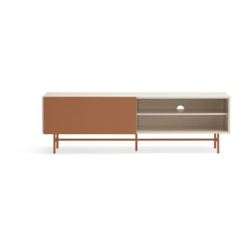 TV stolík v béžovo-tehlovej farbe 180x56 cm Nube – Teulat - Image 5