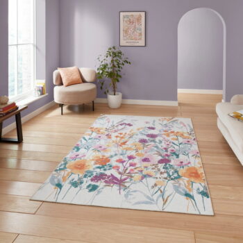 Žltý prateľný behúň 61x170 cm Country Floral – Catherine Lansfield - Image 3