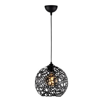 Čierne závesné svietidlo ø 25 cm Fellini – Opviq lights
