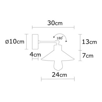 Nástenné svietidlo v tyrkysovej a prírodnej farbe ø 24 cm Manavgat – Opviq lights - Image 4