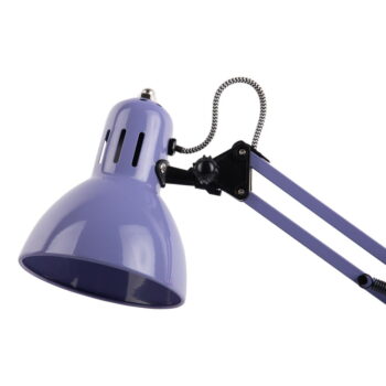 Fialová stolová lampa s kovovým tienidlom (výška 52 cm) Funky Hobby – Leitmotiv - Image 4